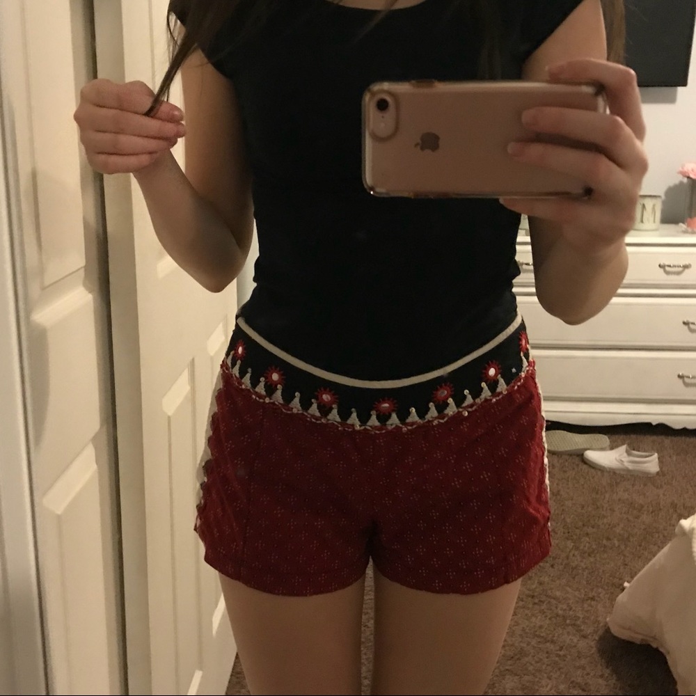 Red shorts